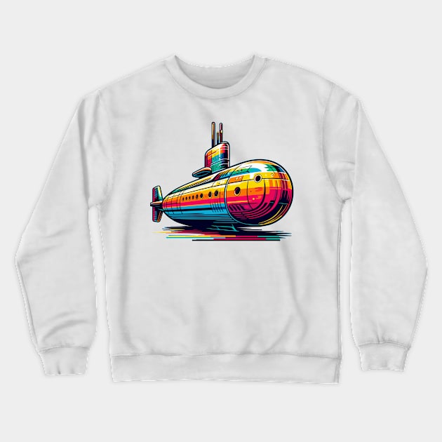 Submarine Crewneck Sweatshirt by Vehicles-Art